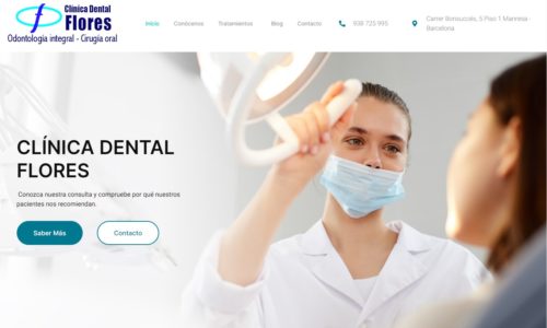 Clínica Dental Flores - disseny web a Manresa